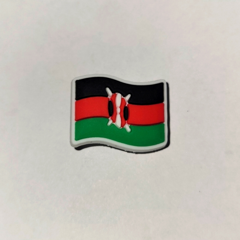Kenya Flag Jibbitz Shoe Charm